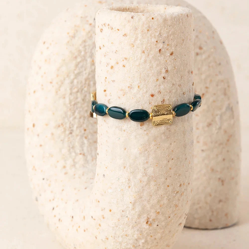 PULSERA FINA DE RESINA Y LATÓN