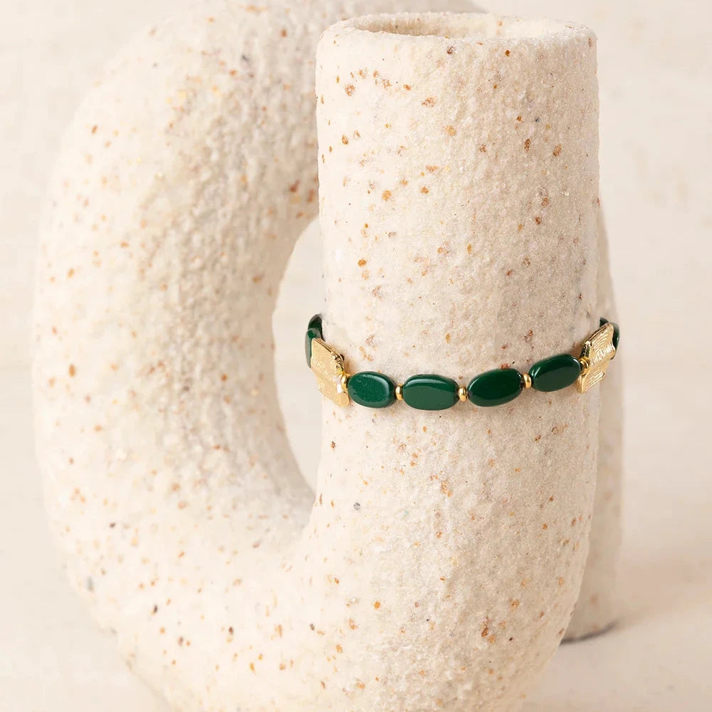 PULSERA FINA DE RESINA Y LATÓN