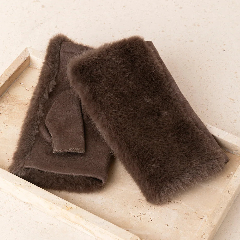GUANTES MITONES PELO