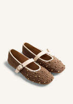BAILARINAS PIEL, CROCHET Y CUENTAS