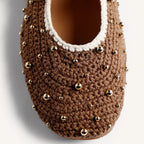 BAILARINAS PIEL, CROCHET Y CUENTAS
