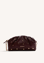BOLSO BANDOLERA NEGRO EFECTO ARRUGADO TACHAS