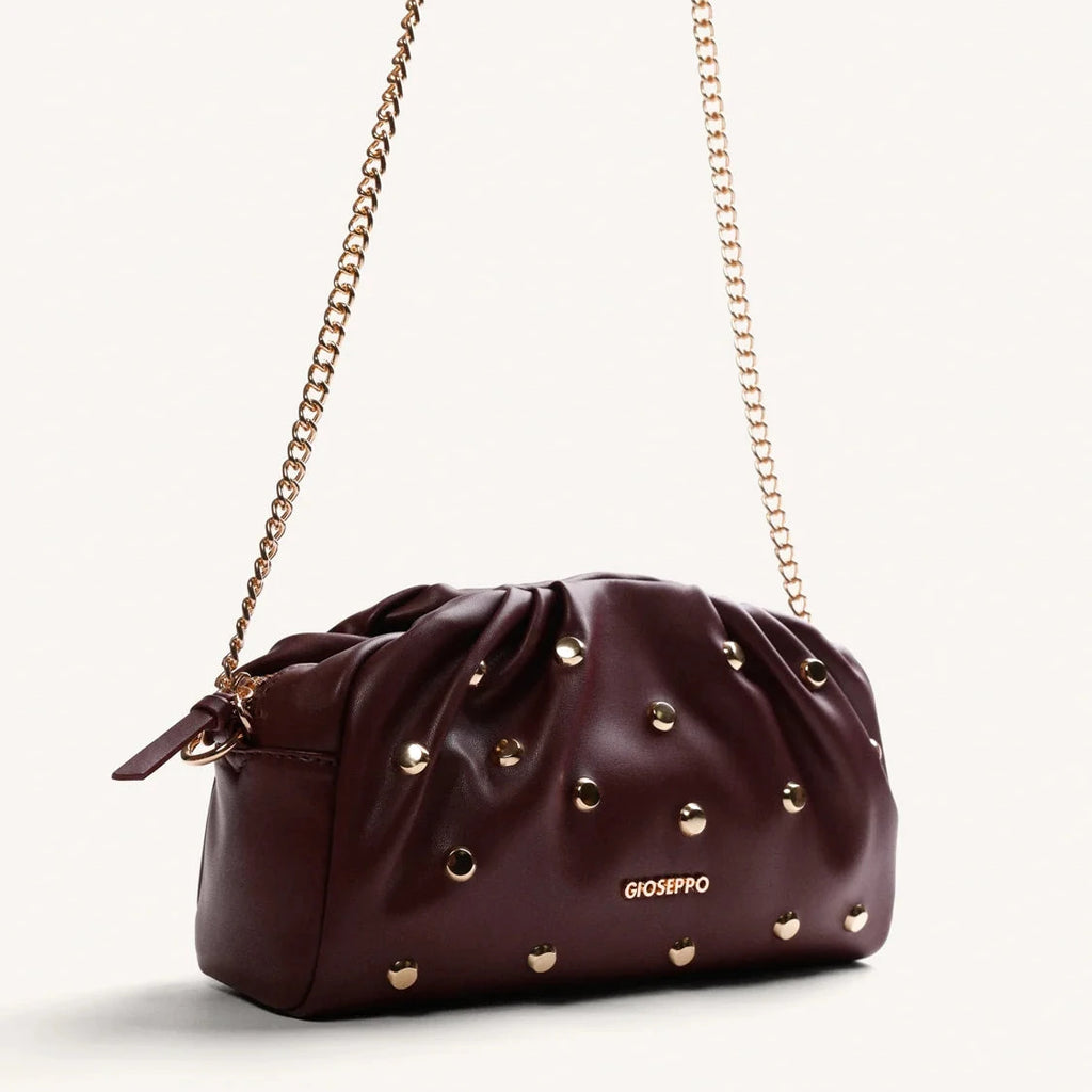 BOLSO BANDOLERA EFECTO ARRUGADO TACHAS