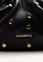 BOLSO BANDOLERA NEGRO EFECTO ARRUGADO TACHAS
