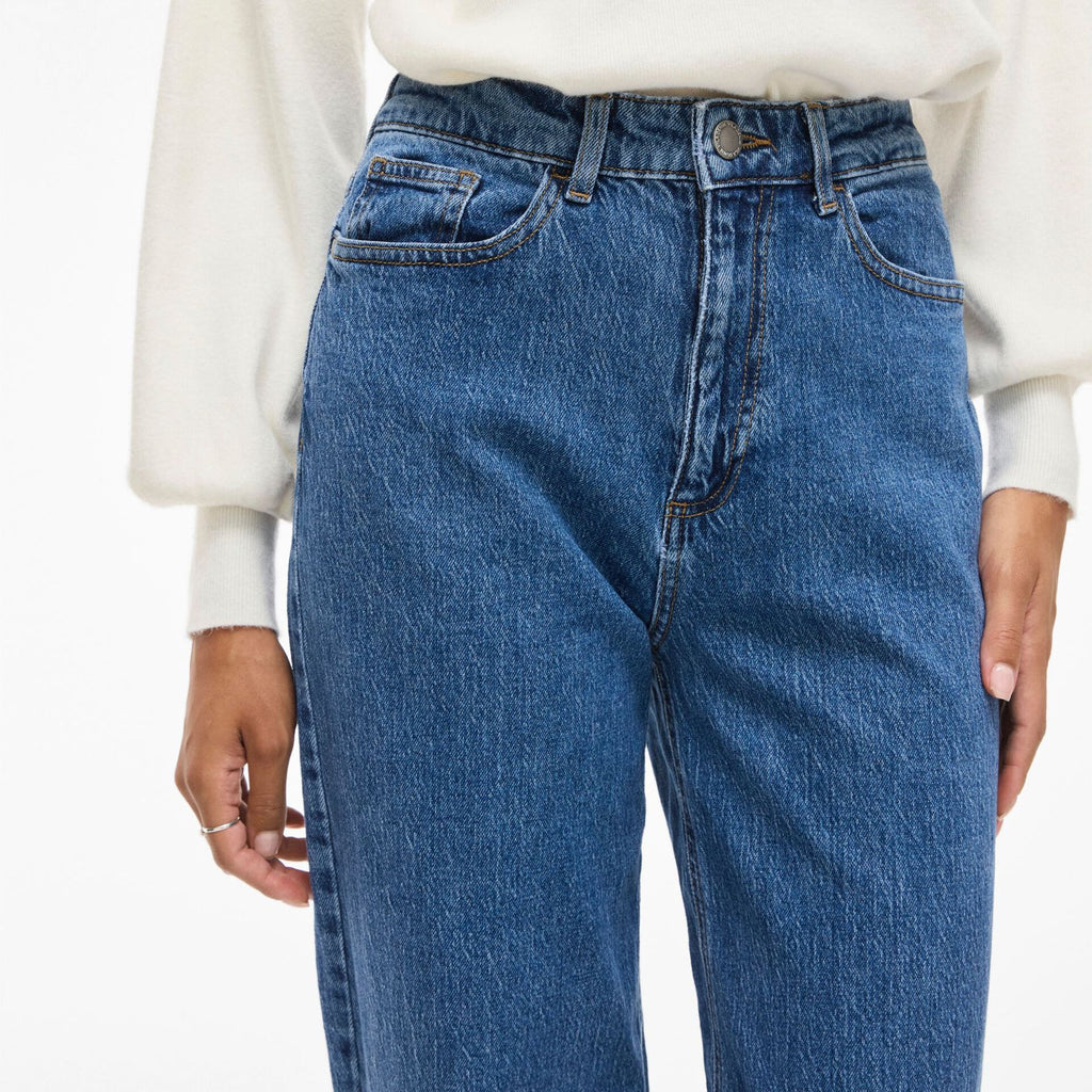 PANTALÓN VAQUERO DE CINTURA ALTA ANCHO VIFREYA