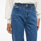 PANTALÓN VAQUERO DE CINTURA ALTA ANCHO VIFREYA