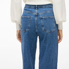 PANTALÓN VAQUERO DE CINTURA ALTA ANCHO VIFREYA