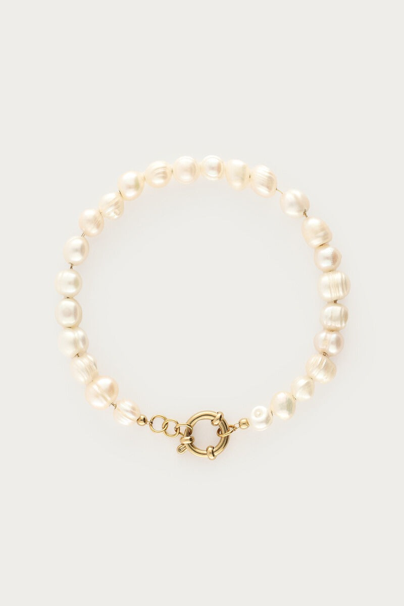 PULSERA PERLAS CON CIERRE CIRCULAR